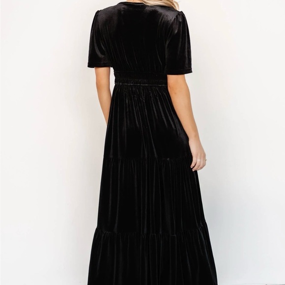 Baltic Born Black Velvet Maxi Dress - Picture 2 of 3
